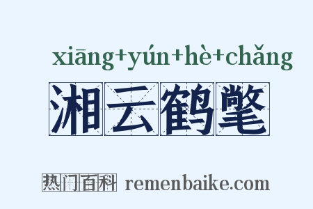 湘云鹤氅是什么意思的图片